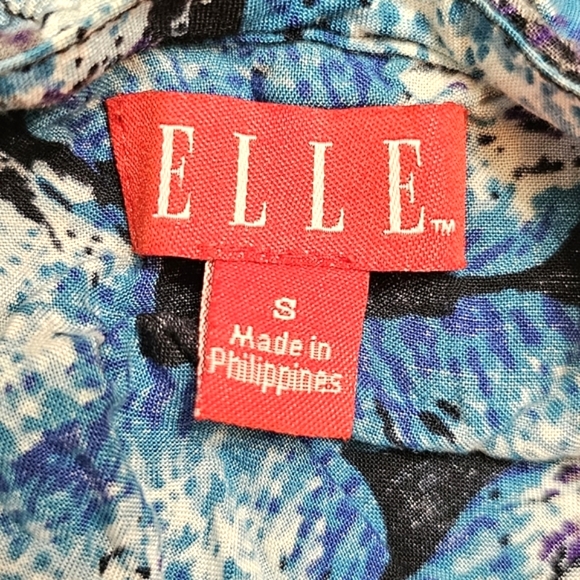 Elle Women's Ruffled Double Layered Turquoise Floral Print Strapless Mini Dress - Picture 9 of 11